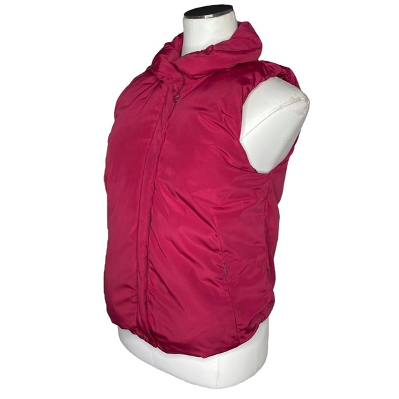 GAP Burgundy Puffer Zip Vest - Picture 4 of 14